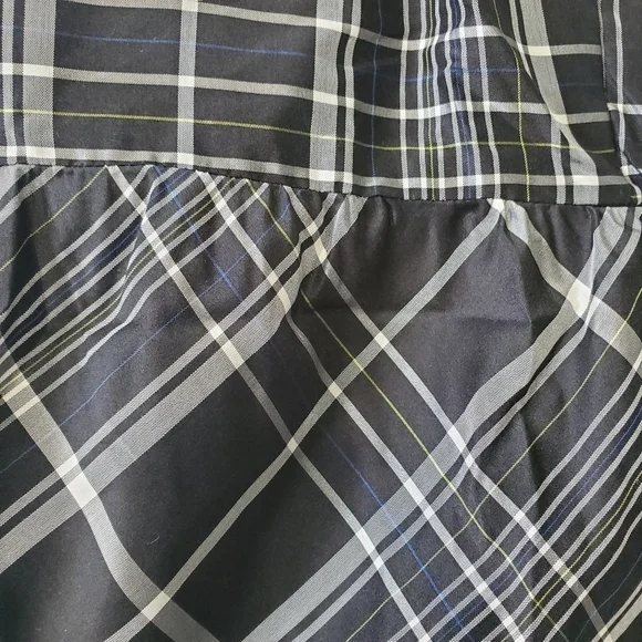 WOMEN'S Fossil Silk Top Shirt Sz M Scoop Neck Ruffle Detail Side Zip - Picture 4 of 12